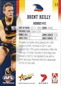 2012 Select AFL Champions #11 Brent Reilly Back